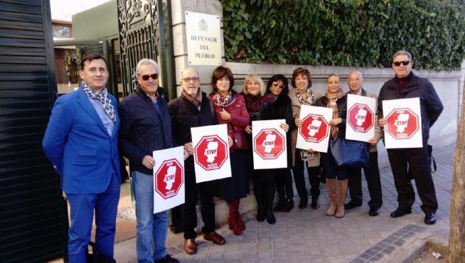Miembros de la plataforma contra el impuesto de sucesiones