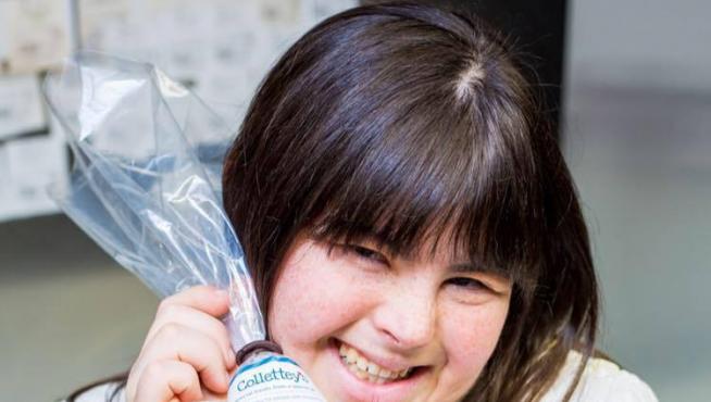 Collette Divitto, la joven emprendedora con síndrome de Down que ha creado un imperio con sus galletas.