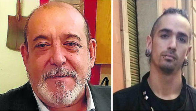 La víctima, Víctor Laínez y el presunto autor, Rodrigo Lanza.