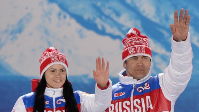 Tatyana Ivanova y Albert Demchenko, dos de los atletas sancionados.