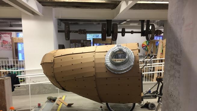 El submarino construido para la cabalgata de Reyes