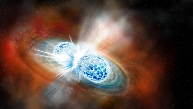 Ilustración de la colisión estelar que protagoniza la noticia científica del año para 'Science'