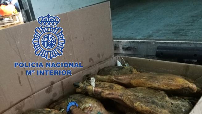 La Policía recupera más de 900 piezas de quesos, embutidos y jamones robados