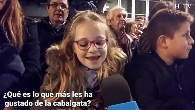 Emoción de niños y mayores en la cabalgata de Zaragoza