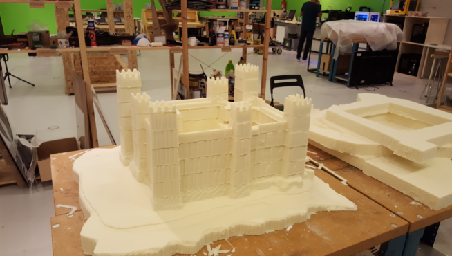 Los estudiantes realizaron las maquetas con las imágenes captadas con los drones