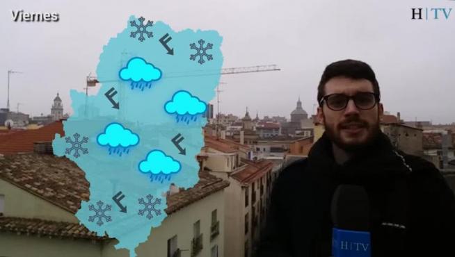 Un nuboso fin de semana con nieve y viento