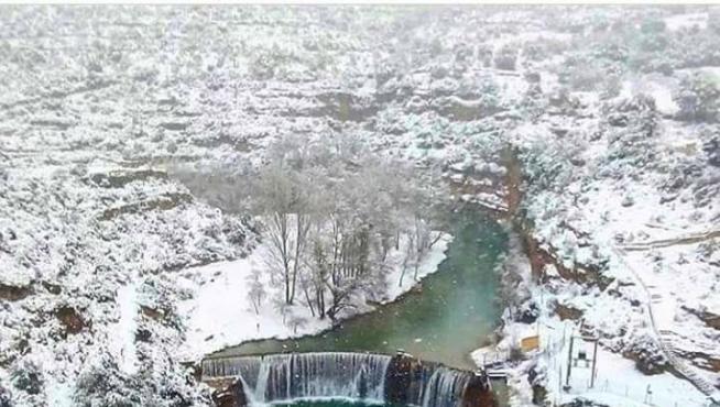 La estampa más invernal de la sierra de Guara que se ha hecho viral