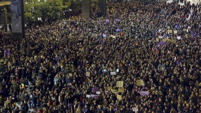 Manifestación del Día de la Mujer en Zaragoza