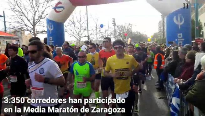 Más de 3.000 corredores, en la Media Maratón de Zaragoza