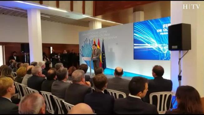 Rajoy anuncia en Teruel que el 100% de municipios tendrán banda ancha antes de 2021