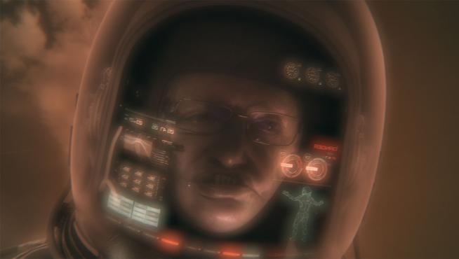 En la serie, Hawking pilota una nave espacial