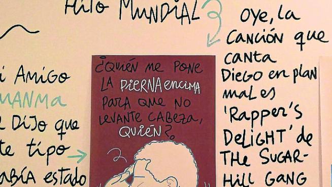 El cartel dedicado a 'Gran hermano' y Jorge Berrocal.