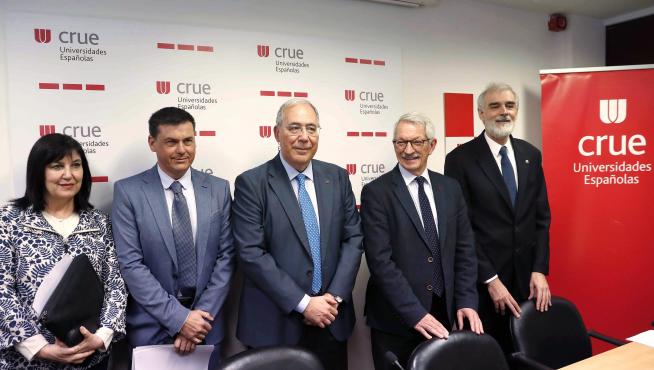 Rueda de prensa tras la Conferencia de Rectores