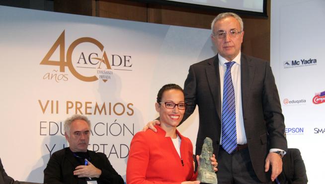 La nadadora Teresa Perales y Alejandro Blanco (COE).