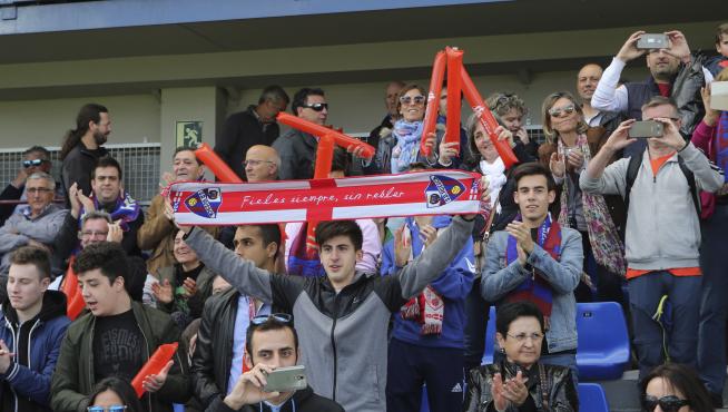 Los aficionados azulgranas se están volcando con el equipo, como se vio el domingo llenando El Alcoraz