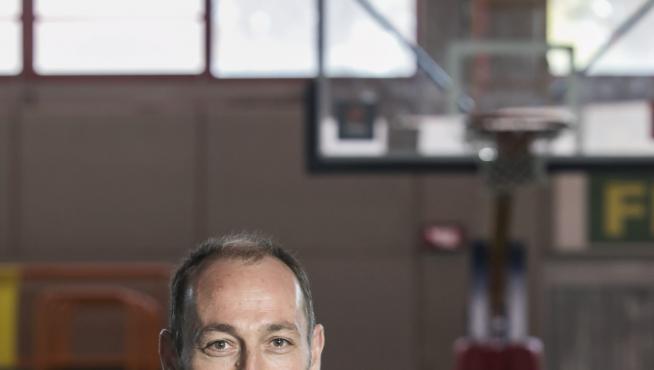 Jorge Sala, este martes en el pabellón Eduardo Lastrada.