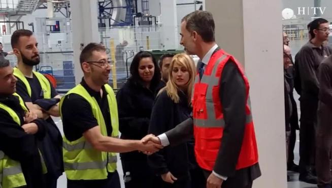 Así ha sido la visita del Rey a la instalaciones de Pikolín