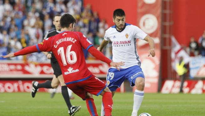 El partido Numancia-Real Zaragoza, en imágenes
