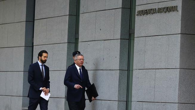 El expresidente madrileño ha llegado esta mañana para declara ante la Audiencia Nacional