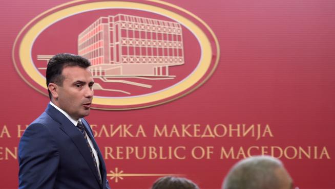 El primer ministro macedonio, Zoran Zev, este martes.