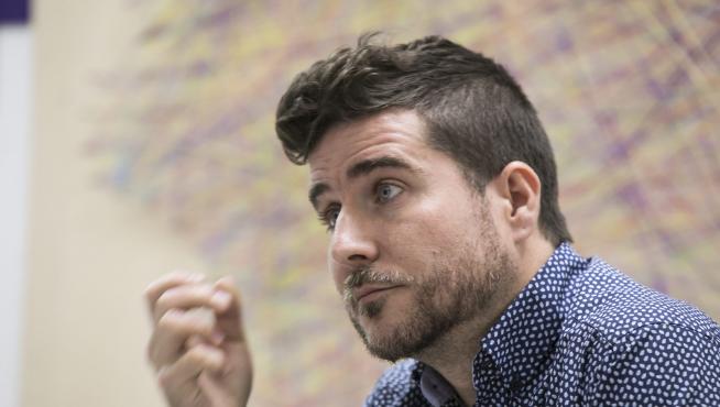 Nacho Escartín, secretario general de Podemos-Aragón.