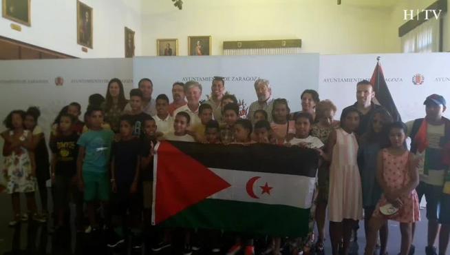 Ya están en Zaragoza los niños saharauis para sus Vacaciones en Paz