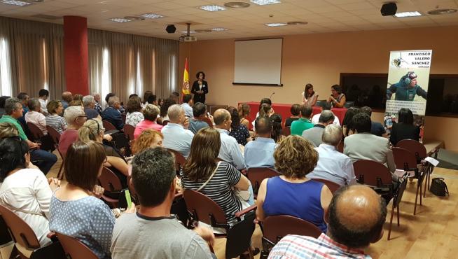 Un momento del homenaje al Guardia Civil fallecido en mayo.
