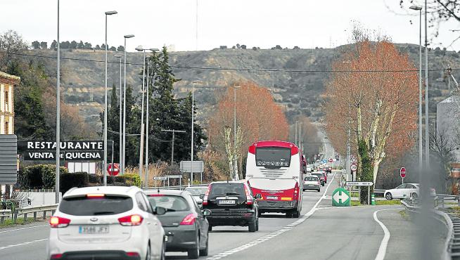 El tramo Huesca-Siétamo es el segundo con mayor tráfico de la provincia oscense.