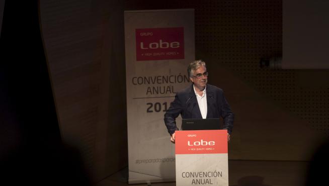 El director general de Grupo Lobe, Juan Carlos Bandrés, este viernes durante la presentación de resultados en Zaragoza.