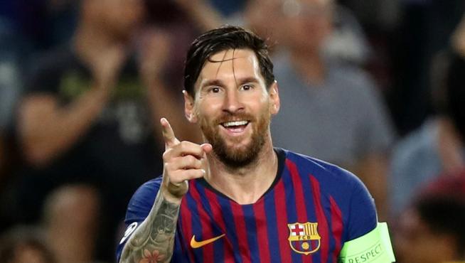 Leo Messi, protagonista del partido, marcó un hat-trick.