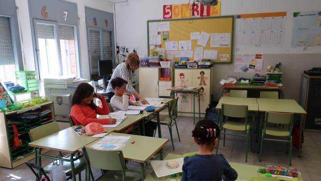 Escuela de Alba del Campo, con tres alumnos.