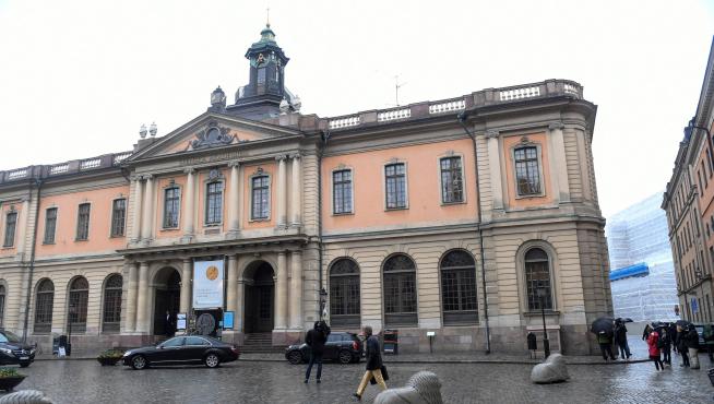 La sede de la Academia Sueca en Estocolmo.
