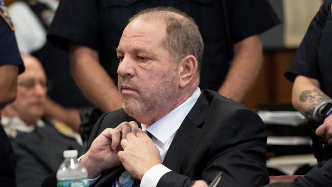 El productor de cine estadounidense Harvey Weinstein en una vista celebrada en un tribunal de Manhattan.
