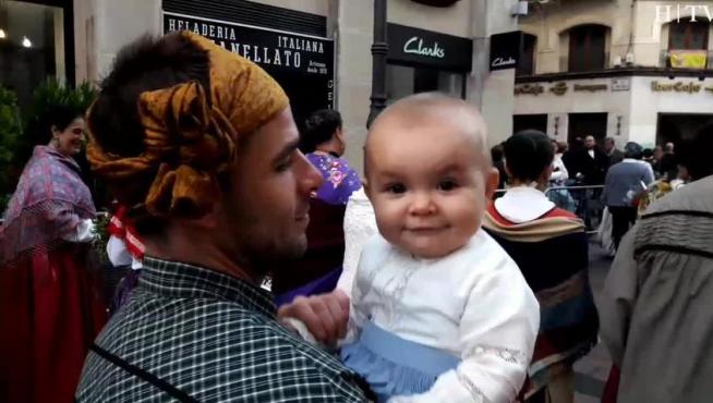 Los más pequeños, también protagonistas de la ofrenda