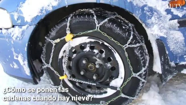 ¿Cómo se ponen las cadenas cuando hay nieve?