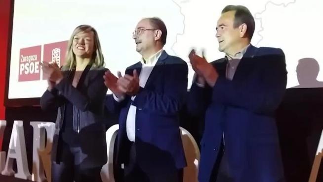 Lambán:" Pili, estás destinada a ser la próxima alcaldesa de Zaragoza"