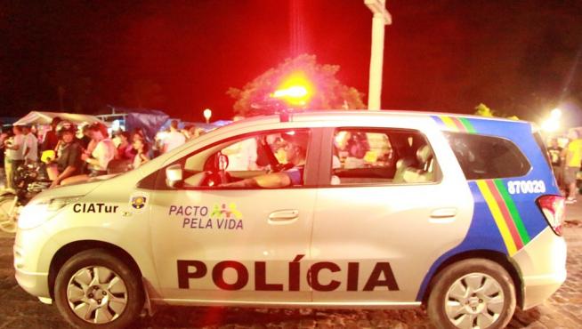 Una patrulla de policía en Brasil