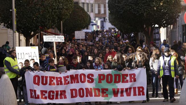 Imagen de archivo de la manifestación en Andorra contra el cierre de la térmica