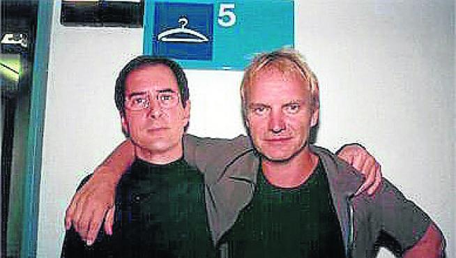 Gay Mercader con Sting: lo traerá de nuevo este verano a España.