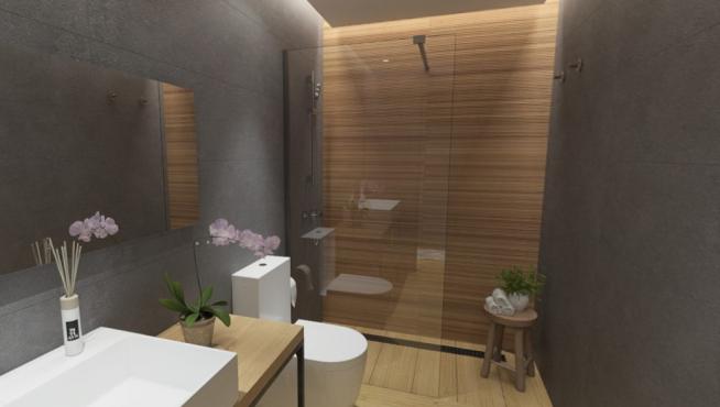 Las viviendas del rascacielos disponen de dos o tres baños.