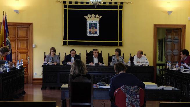 Pleno ordinario celebrado en el Ayuntamiento de Tarazona.