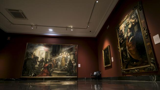Sala del Museo de Zaragoza dedicada a la pintura barroca en la que se ha presentado la programación.