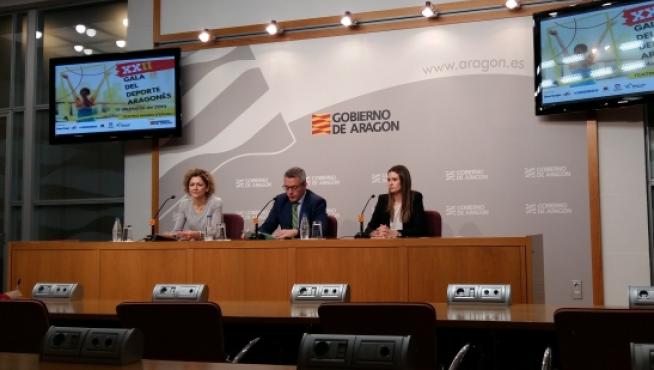 Presentación de la gala de los premios del Deporte del Gobierno de Aragón.