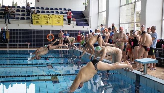 Nadadores en la pasada edición de las Brazadas Solidarias