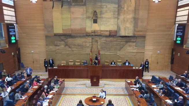 Pleno en la Asamblea de Madrid