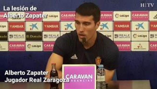 El jugador del Real Zaragoza, Alberto Zapater, habla sobre su lesión, la ilusión por llegar al 'play off' y el ambiente en La Romareda.