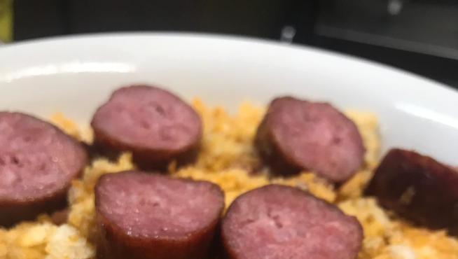 Migas con longaniza, de La Miguería