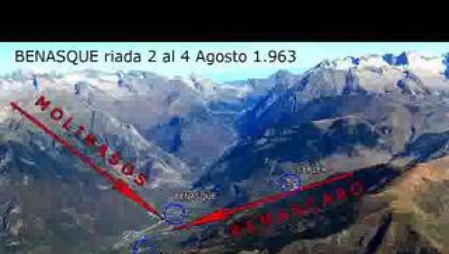 Entre los días 2 y 4 de agosto de 1963, el Ésera y los barrancos de Remascaro y el de Molinasos se desbordaron, causando una catástrofe en el valle de Benasque.