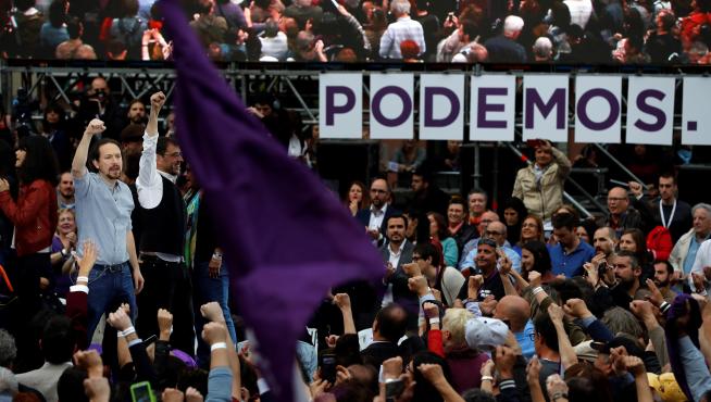 Pablo Iglesias, en su regreso a la primera plana de Podemos.