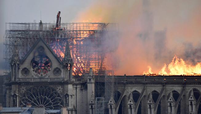 Incendio en la catedral de Notre Dame